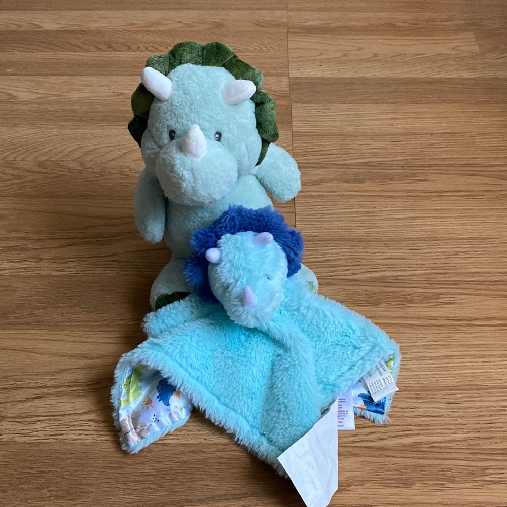 Set of baby dinosaur plushes 0+ months